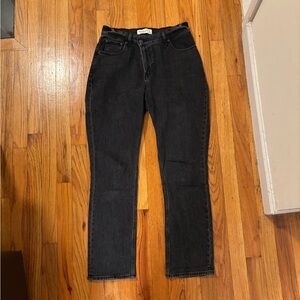 Abercrombie 90s slim straight jean curve love size 27S, ultra high rise